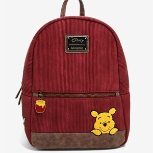 Loungefly Disney Winnie the Pooh Corduroy Mini Backpack BoxLunch Exclusive 🍯🐝